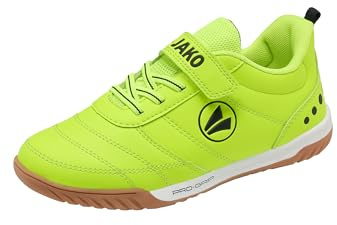 JAKO J-SH Pass EV Hallenturnschuh, neon Yellow/Jet Black, 37 EU