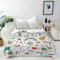 ANHOPE Musik Bettwäsche Set 3 Teilig Retro Musical Ausrüstung Bettbezug 200x200 cm + 2 Kissenbezug 80x80 cm Weich Microfaser Bettbezüge mit Reißverschluss Bettdeckenbezug für Kinder Jungen Mädchen