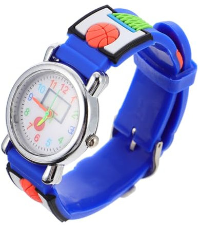 WATIIFUFU Basketball-Armbanduhr für Kinder 3D-Kinderuhr Cartoon-Armbanduhr wasserdicht analoge Uhr für Jungen und Mädchen