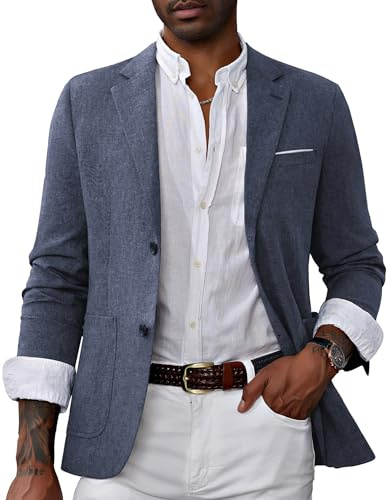 PJ PAUL JONES Sakko Herren Sportlich 2 Knöpfe Regular Fit Anzugjacke Blazer | Leichte | Business | Elegante | Gekerbtem Revers