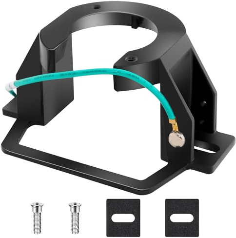 Ceiling Fan Mounting Bracket,1PCS AICWIOO Cast Aluminum Sloped Cathedral Ceiling Canopy Bracket for Living Room Outside Patio Porch with Mounting Hardware(Black)