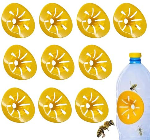 10 Stück Wespenfalle Insektenfalle Aus Kunststoff Wespenfänger Zum Bauen, Blumenförmiger Bienenfallenfänger,Wiederverwendbarer Bienenfänger, Ornissenfalle Blütenförmiger Honigfalle Hornissen