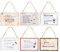 6er Set Holzschilder Wein 7x10cm MDF Mini-Schilder Spruch Deko Hänger Wandbild Weinliebhaber Türschild