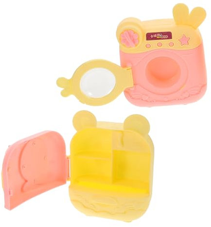 UPKOCH Lavadora y Secadora para Juguete De Casa De Muñecas De Lavadero Electrodoméstico Portátil