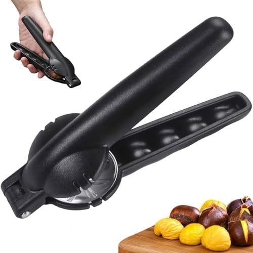 YANXINKE Alicates Castañas, Chestnut Cutter Opener, Pinzas Pelador de Castañas, Cortador de Castañas, Pinza Castaña, Cascanueces, Cascanueces de Castaña, Abridor Castañas Acero Inoxidable