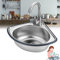 TBGJSYY Lavabo en Acier Inoxydable,Lavabo Mural Simple en Forme de Triangle,Lavabo d'angle,Lavabo Flottant Mural,Petit Coin de Salle de Bain, hôtel, Maison