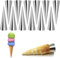 12 Stück Cannoli Backform,Cannoli Formen,Schillerlockenform,Schaumrollenformen,Cannoli,Edelstahl Cannoli Form Schaumrollen Backform,Schaumrollenformen Klein,Fur Sahnehorn Croissant