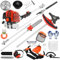 kamulouk 52cc decespugliatore a Scoppio, tagliasiepipa a Scoppio, tagnerba a Scoppio con 16 Accessori, Potente e vigoroso Rosso