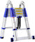 5m 6m 7m 8m Tall Telescopic A-Frame Ladder Compact Retractable Extension Ladder for Outdoor Building Maintenance Lightweight & Portable Ideal for Home & DIY Projects