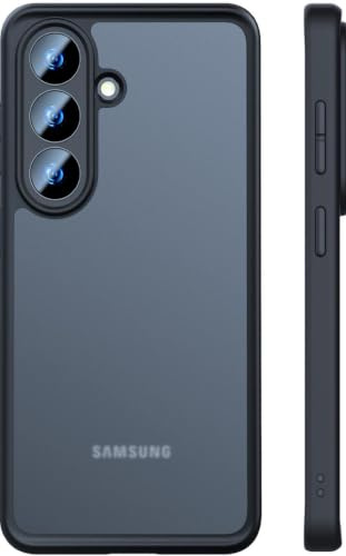 Premium Hülle für Samsung Galaxy S26 – Robust, stoßfest & stilvoll! Airbag-Technologie für Schutz auf Militärniveau. Kratzfest, griffig & sorgt für höchsten Komfort (Schwarz, Samsung S26)