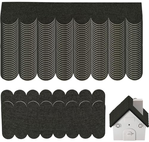 32 STK Dachpappe Selbstklebend für Vogelhaus & Nistkasten – Schwarz Flexible Dachschindeln (30x5cm & 30x11cm), Wetterfeste DIY-Abdeckung für Insektenhotel, Hundehütte & Holzprojekte