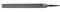 Nicholson - Lima a mano (imballata), modello americano, taglio singolo sul retro, lato piatto), semicircolare, grossa, lunghezza 35,6 cm