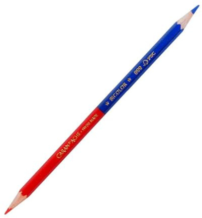 Caran d'Ache Prismalo Bicolor Bleistift Rot/Blau Größe ca. 17 cm Modell 0999.300