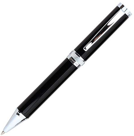 Cerruti 1881 Kugelschreiber Focus in der Farbe Schwarz mit blauer Mine, NST8304, 1 Stück (1er Pack)