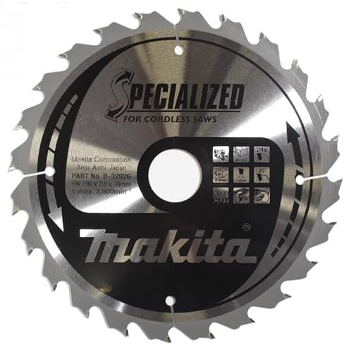 Makita B-32926 Lama Sega Circolare Cermet T.C.T. 190x30mm 24T Legno