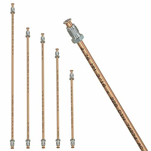 Tuyau de Frein Ø 4,75 mm en Cupro Nickel Cunife évasure double type E conduite de freins DIN 74 234 tuyaux des canalisations de freins 150mm - 3050mm choix: Longueur 725 mm