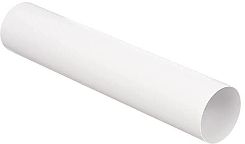 MKK Abluftventilator, Lüftungsrohr, Durchmesser 125 mm, Länge 1 m, Kunststoff-Rundrohr, Rohr, Kanal, Abluft, Abluft, Durchmesser 12,5 cm und 100 cm Länge, System