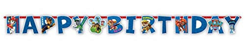 Amscan 999139 Paw Patrol Happy Birthday-Banner, 1 m x 11 cm