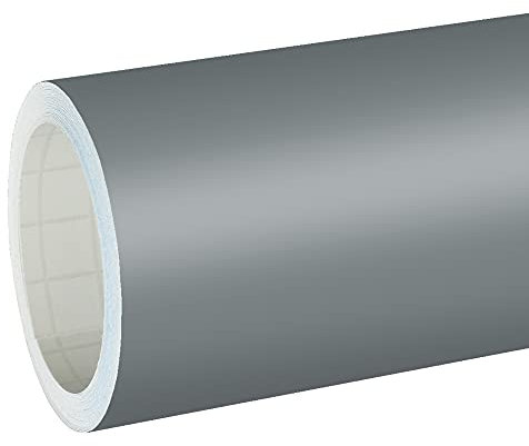 6,03€/m² Rapid Teck® Matt Folie - 071 Grau - Klebefolie - 5m x 63cm - Folie Matt Plotterfolie - Klebefolie Selbstklebend - auch als Moebelfolie -Dekofolie