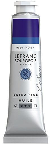 Lefranc Bourgeois Extra-Fine Oil Paint, Artists Quality, Indanthrene Blue, 40ml Tube