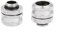 Asixx Kompressionsfittings, 2Pcs G1 / 4 Compression Fitting für OD 14MM starre Harte Schläuche Wasserkühlung für PETG-zylindrische Acrylrohre mit Einem Außendurchmesser von 14MM (2Pcs)