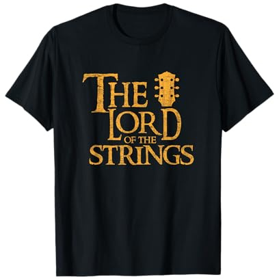 Der Herr Der Saiten T-Shirt Lustig Gitarre Band T-Shirt