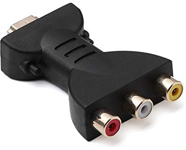 Conector de componente HDMI a 3RGB/RCA, Adaptador de Audio y vídeo, convertidor de señal de dígitos para HDMI a AV-portátil