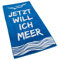 Strandtuch, Badetuch 170 x 90 Frottee-Velour Liegetuch Strandtuch Trockentuch (Blau - Ich Will Meer)