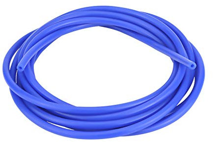 EVGATSAUTO Universal Car Auto Tubo de vacío de Silicona Tubo de Manguera Tubo de Silicona 4 mm 5 Metros Tubo de vacío(Azul)