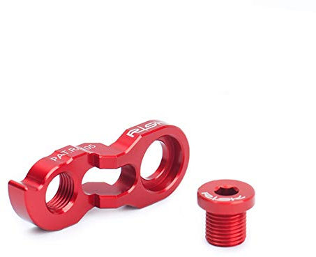 Fahrrad Umwerfer Erweiterung,MoreChioce Alulegierung Fahrrad Umwerfer Verlängerung Konverter Schaltauge Portable Schaltwerk Aufhänger Extender für MTB Mountainbike Fahrrad,Rot