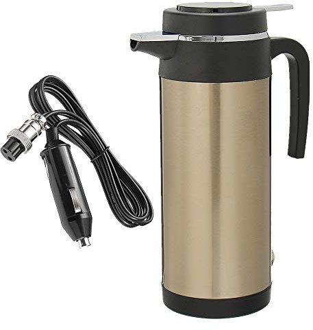 24V 1200ML Hervidor eléctrico para coche portátil, Taza de bebida de la taza de la calefacción del viaje del coche,Caldera De Agua De La Caldera De Calefacción para agua, té, café, leche (24V)