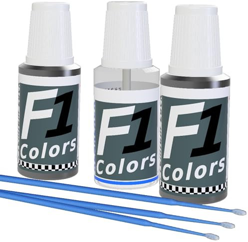F1COLORS Lackstift 3x20ml für TESLA WHITE WATER PEARL PPSW Multi-Coat #J336
