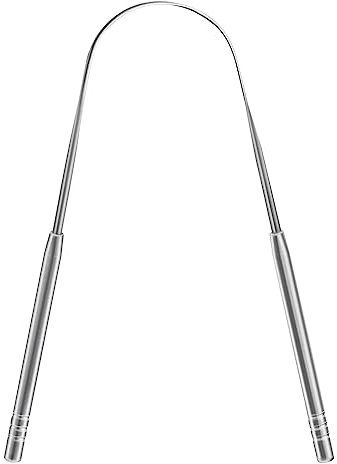 Tongue Scraper Stainless Steel Tongue Cleaner Metal Tongue Care Tool Oral Cavity Scrapers Tongue Scraping Fresh Breath Care Scraper for Dental Hygiene and Reducing Bad Breath ('U' Shape)