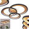 HOFSTEIN LED Deckenleuchte Baiyin, dimmbare Deckenlampe aus Metall/Kunststoff in Gold/Schwarz/Weiß, 4300 Lumen, 3000 Kelvin, 36 Watt (inkl.), dimmbar über herkömmlichen Lichtschalter