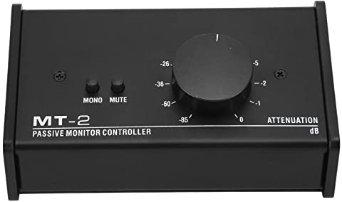 Pilipane XLR Audio Interface,Passiver Monitor Controller XLR, Tap to Mute, Digital Mixing Software für Streaming, Aufnahme, Podcasting