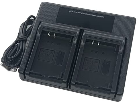 USB Dual Battery Charger for Canon LP-E12 LPE12 LC-E12E EOS-M, EOS M2, EOS M10, EOS M50, EOS M100, EOS M200, EOS Rebel SL1, EOS 100D EOS KISS X7, Powershot SX70 HS Camera