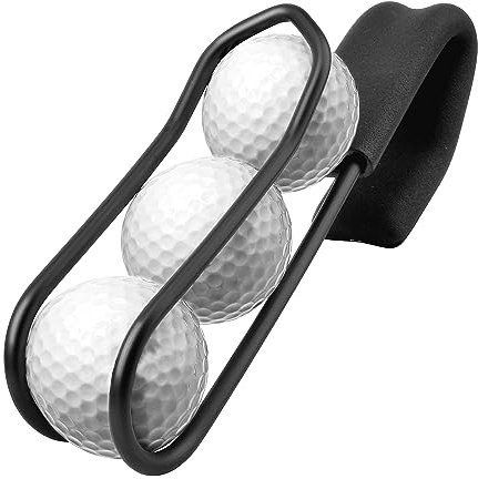 Golf Ball Holder - Holds 3 Balls Easy Attachment to Bag or Cart, Golf Gag Accessories Golf Gifts