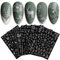 JMEOWIO Nagelsticker Weihnachten Glitzer 9 Blatt Nail Art Sticker Selbstklebend Nagelaufkleber Schneeflocke Weihnachten Winterurlaub Weiß Dekoration Nageldesign Zubehör