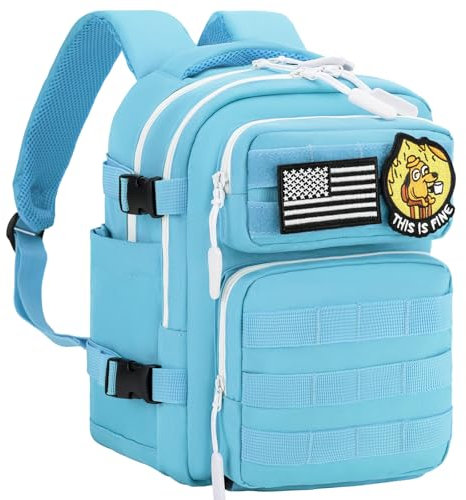 kcross 12L Mini Taktischer Rucksack für Damen und Herren Taktischer Rucksack Klein zum Wandern Kleine Taktische Tasche, Blau, 12L, Taktischer Rucksack