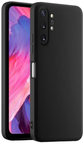 HULLIN Custodia per Telefono in Silicone Colorato, Adatta per Samsung Galaxy Note10+ / Samsung Note 10 Plus (6.8) - Nero