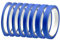 Scettar Lot de 8 rouleaux de ruban de masquage 3/5/8/12 mm, ruban adhésif de peinture en papier caoutchouté, ruban fin pour masquage, ruban de peinture de masquage (bleu, 20 m/rouleau)