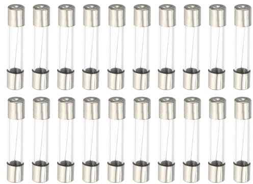 PATIKIL Microondas Cartucho Fusible, 20 Paquete 10A 6x30mm Universal Reemplazo Pieza para Mayoría Universal Microondas Horno
