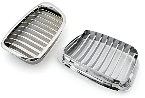 Artudatech Front Kidney Grill Mesh Grille Chrome Fit for B-M-W E39 5 Series 1999-2003