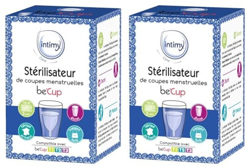 BE CUP - STERILISATEUR* COUPE MENSTRUELLE - stérilisateur coupe mensutruelle - confort et sécurité (Lot de 2)