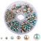 EXCEART 1 Box Crafts Nail Drill Kit Hair Pearls Luster Pearl Beads White Beads Hairband Decoration Hairband Embellishment Vase Glue on Embellishment Nonporous Decorations