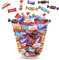 KINDER Schokobons et Mini Bueno, MILKA, Célébration, DAIM | Assortiment de 120 mini|chocolats | Original Prêt à Offrir