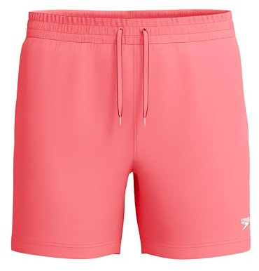 Speedo Men's 16 Watershort Swimming Trunks| Quick Dry | Comfortable Fit | Classic Style | Drawstring Waist, Coral Sands, L