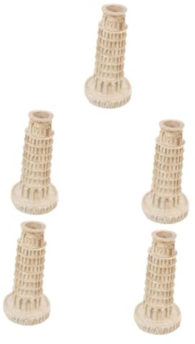 Toddmomy Pisa Turm Aquarium 5 Stück Schiefer Turm des Modells Desktop Dekorativer Harzturm Aquarium Dekorationen Dekoratives Handwerk Aquarium Landschaft Aquarium Schmücken Turmfigur