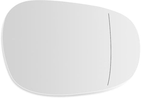 SENZEAL Spiegelglas Rechts Beifahrerseite Beheizbar mit Trägerplatte für BMW 1 3 Series E81 E88 E90 E91 E92 E93 LCI 2009-2012 51167252894 Außenspiegel Glas Ersatz (Rechts)