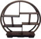 HiyyFloy Chinese Antique Display Shelf Teapot Display Shelf Solid Wooden Wall Frame Purple Clay Pot Rack Chinese Style Storage Ornament